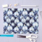 De Blauwe en Zilveren Kerstmisbol Reeks Ontwerp 9 Tissuepapier (Craft)