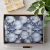 De Blauwe en Zilveren Kerstmisbol Reeks Ontwerp 9 Tissuepapier (Geschenk)