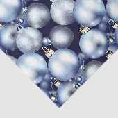 De Blauwe en Zilveren Kerstmisbol Reeks Ontwerp 9 Tissuepapier (Detail)