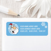 De Blauwe Etiketten van het Adres van de Sneeuwvlo (Insitu)