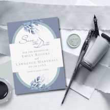 De blauwe Eucalyptus Wedding van het Slate Blauwe 