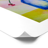 De blauwe fles - poster (Hoek)