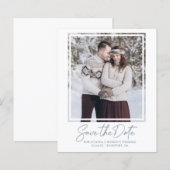 De Blauwe Foto van het budget sparen de Datum (Voorkant / Achterkant)