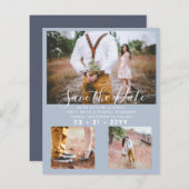 De Blauwe Foto van het budget sparen de Datum (Voorkant / Achterkant)