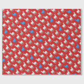 De blauwe geit cadeaupapier (Vlak)