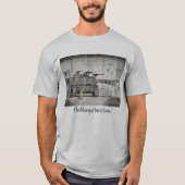 De blauwe gitarist "David & Goliath" T-Shirt (Voorkant)