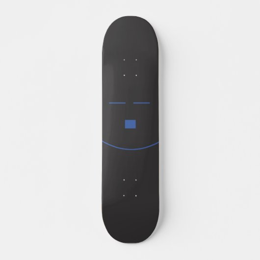 De blauwe glimlach persoonlijk skateboard (Voorkant)