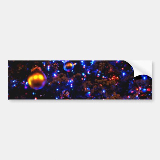 De blauwe Gloed van de Vakantie Bumpersticker (Voorkant)