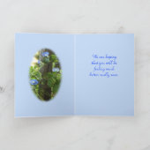 De blauwe Gloriën van de Ochtend passen om het Kaart (Binnen)