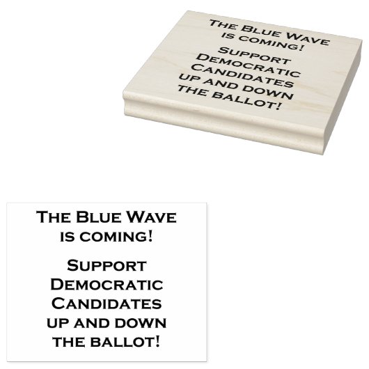 DE BLAUWE GOLF KOMT ERAAN! RUBBERSTEMPEL (Gestempeld)