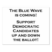 DE BLAUWE GOLF KOMT ERAAN! RUBBERSTEMPEL (Afrduk)