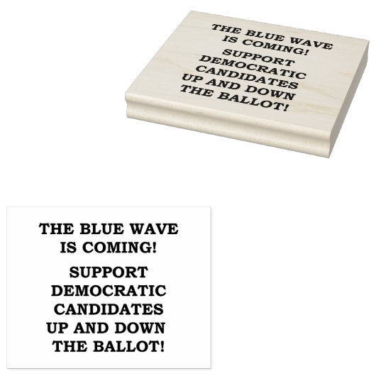 DE BLAUWE GOLF KOMT ERAAN! RUBBERSTEMPEL (Gestempeld)