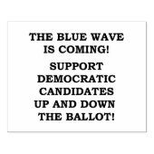 DE BLAUWE GOLF KOMT ERAAN! RUBBERSTEMPEL (Afrduk)