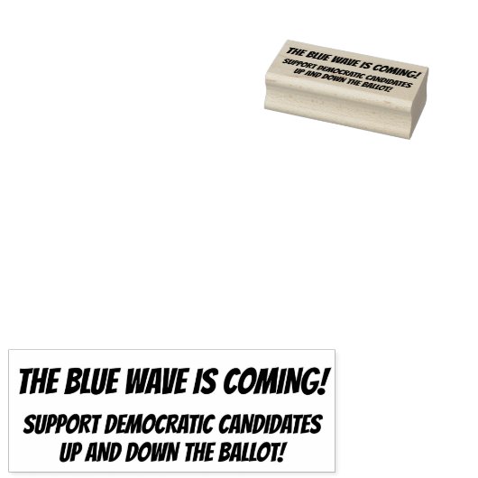 DE BLAUWE GOLF KOMT ERAAN! RUBBERSTEMPEL (Gestempeld)