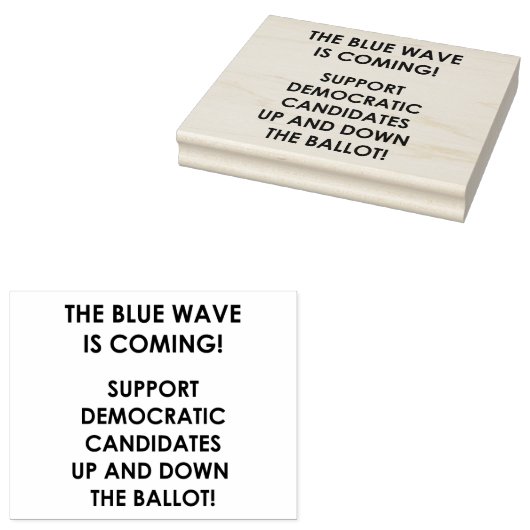 DE BLAUWE GOLF KOMT ERAAN! RUBBERSTEMPEL (Gestempeld)