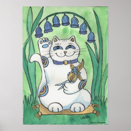 De blauwe gordels lopen goed weg poster