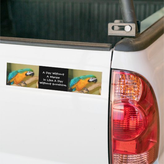 De blauwe Gouden Sticker van de Bumper van de Pape (Op Truck)