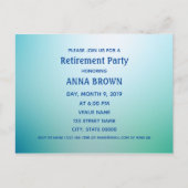 De blauwe gradiënt van de Personaliseerbare Briefkaart (Voorkant)