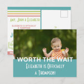 De blauwe Heldere Moderne Aankondigingen van de (Voorkant / Achterkant)