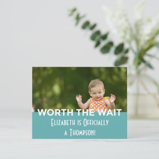 De blauwe Heldere Moderne Aankondigingen van de (Staand voorkant)