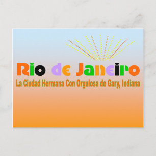 De Blauwe Hemel van het Briefkaart van Rio