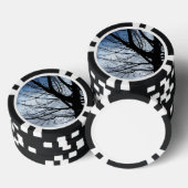 De blauwe Hemelen en Spaanders van de Pook van de Poker Chips (Opstapeling)