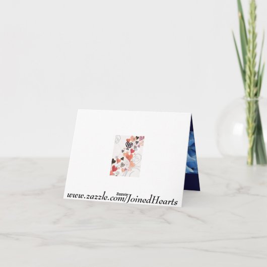 De blauwe Hydrangea hortensia dankt u Kaart 2 (Achterkant)