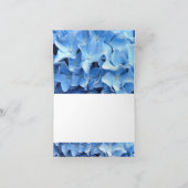 De blauwe Hydrangea hortensia dankt u Kaart 4 (Binnen)