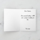 De blauwe Islamitische kaart van de bismillah (Binnen)