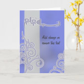 De blauwe Islamitische kaart van de bismillah (Gele Bloem)