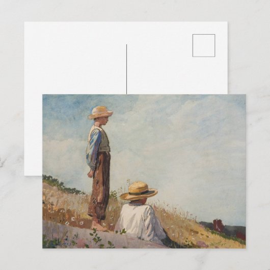 De blauwe jongen briefkaart (Voorkant / Achterkant)