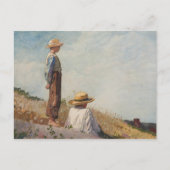 De blauwe jongen briefkaart (Voorkant)