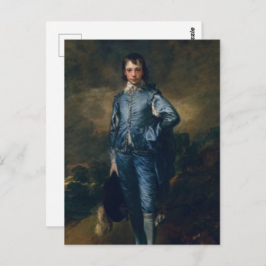 De blauwe jongen briefkaart (Voorkant / Achterkant)