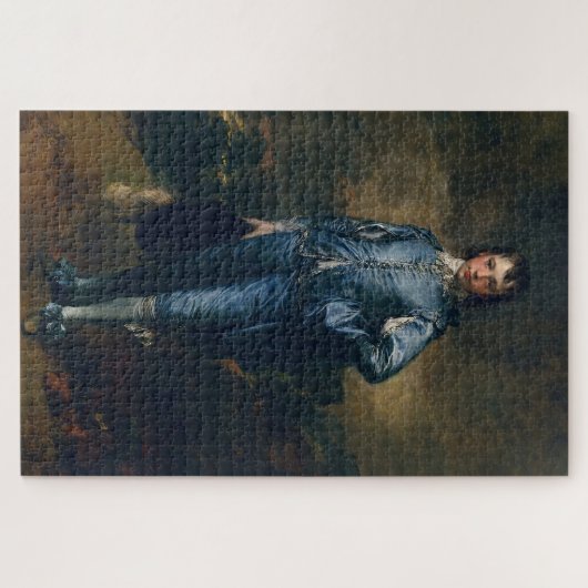 De blauwe jongen legpuzzel (Horizontaal)