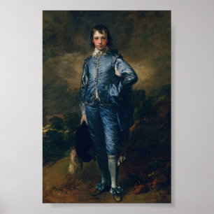De blauwe jongen poster