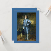 De blauwe jongen van Thomas Gainsborough Kaart (Voorkant / Achterkant in situ)