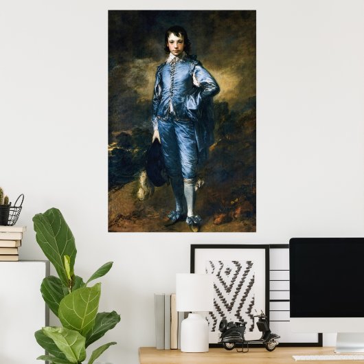 De blauwe jongen van Thomas Gainsborough Poster (Thuiskantoor)
