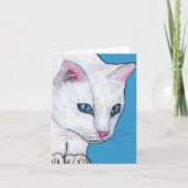 De blauwe Kaart van de Nota van de Kat van Ogen (Voorkant)