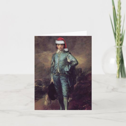 De blauwe Kaart van de Nota van de Kerstman van de (Voorkant)