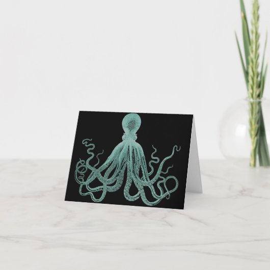 De blauwe Kaart van de Nota van de Octopus (Voorkant)