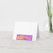 De blauwe Kaart van de Sympathie van de Bloem van (Achterkant)