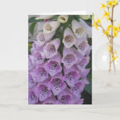 De blauwe Kaart van de Verjaardag van de Klok (Gele Bloem)