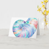 De blauwe Kaart van de Waterverf van Shell van de (Gele Bloem)