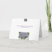 De blauwe Kaart van de Zegen van het Huwelijk van (Achterkant)