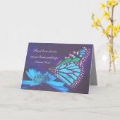 De blauwe Kaart van het Moederdag van de Vlinder (Gele Bloem)