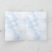 De blauwe Kaart van het Paasei Watercolour (Binnen)