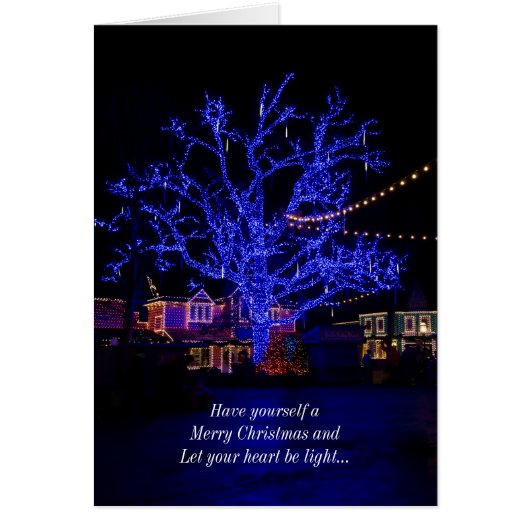 De Blauwe Kerst Kaart (Voorkant)