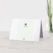 De blauwe Kerstkaart van de Vijver van de Winter Feestdagen Kaart (Achterkant)