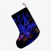 De blauwe kerststaart kleine kerstsok (Achterkant (Hangend))