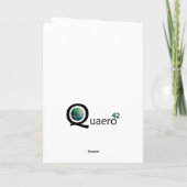 (De Blauwe) Klok van Kerstmis Feestdagen Kaart (Achterkant)